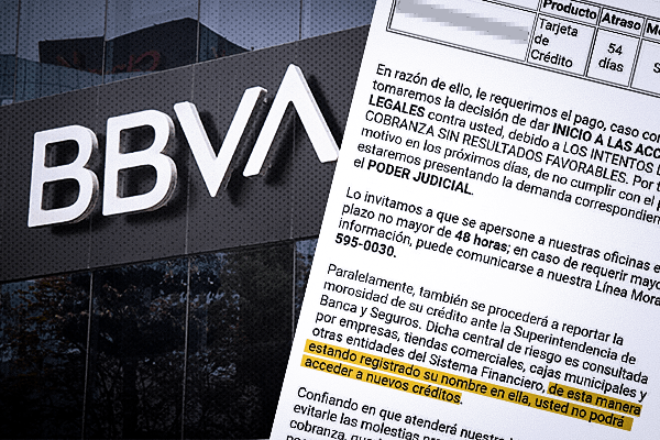 Pesadilla en el BBVA: una clienta estafada y una carta amenazante
