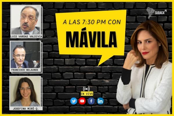 Mávila Huertas con Luis Vargas Valdivia