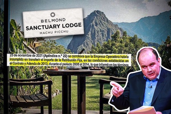 El hotel de Machu Picchu está en deuda