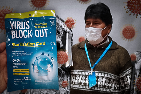 Influencias peligrosas: del negacionismo de Evo a la mentira de las tarjetas ‘Virus Block Out’