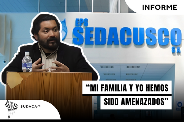 “Mi familia y yo hemos sido amenazados”