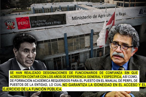 La pesada herencia de Óscar Zea en el Midagri