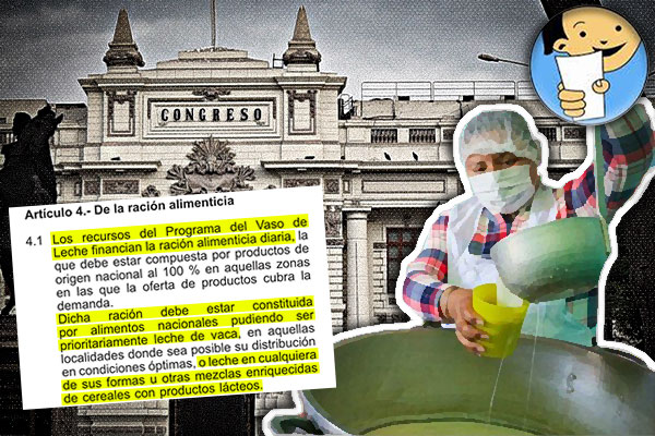Del Vaso de Leche al vaso de la mezcla láctea